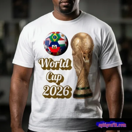 Design 7 - Trophy with Haiti Flag Ball