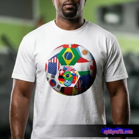 Design 8 - Nested World Flag Ball